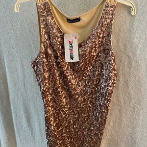 Sequined tank top